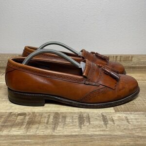 Allen Edmonds Tassel Loafer Wingtip Oxford Leather Dress Shoes Men 10.5 D‎ Brown